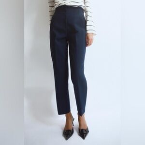 Zara High-Waisted Blue / Gray Pants